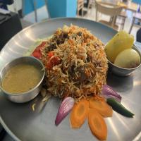 Indian rice & beef curry